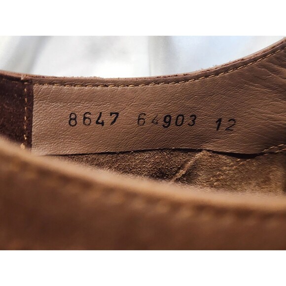 ALAN PAYNE Basel Suede Monk Strap Single Buckle Tan Men Dress Shoes Sz 12 Turkey - Picture 16 of 16